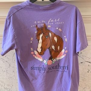 Purple Horse Simply Southern Shirt